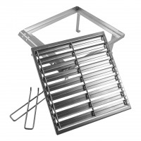 FeuerCampus365 - Universal Grillrost aus Edelstahl - 32x37cm