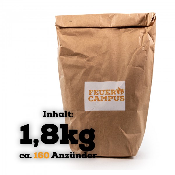 Premium FC365 Holzwolle Grillanzünder im Papierbeutel